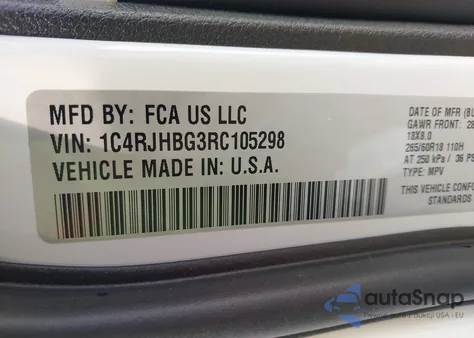 2024 Jeep Grand Cherokee Limited z USA, uszkodzony, nr VIN 1C4RJHBG3RC105298